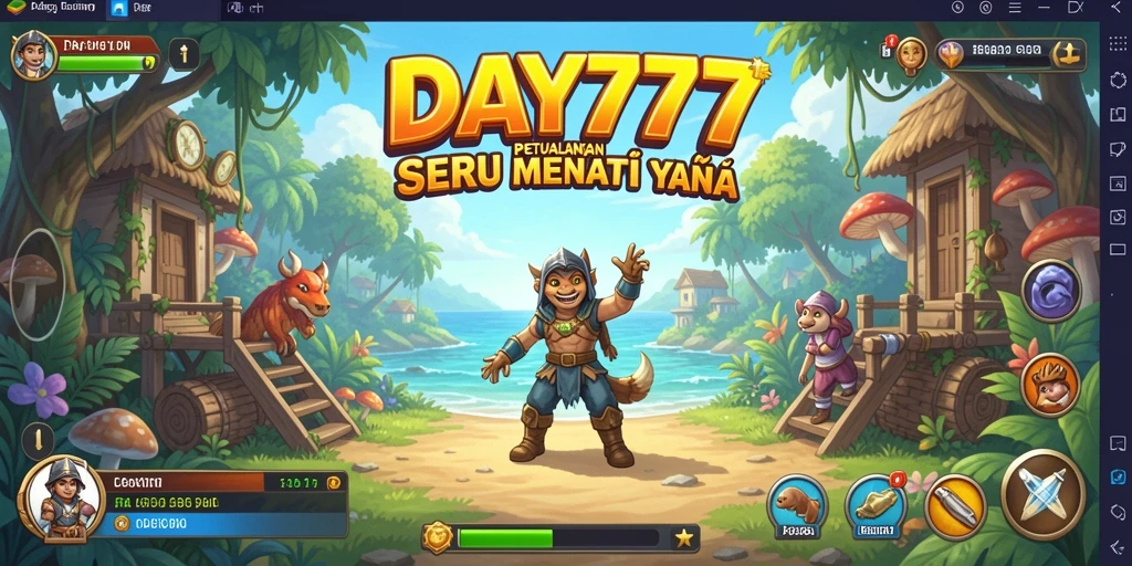 Tampilan gameplay menegangkan dalam DAY777 yang penuh aksi.