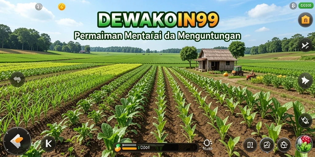 Tangkapan layar DEWAKOIN99 yang menunjukkan aktivitas bertani yang seru.
