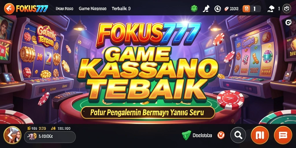 Screenshot gameplay FOKUS777 menampilkan serunya permainan kasino.