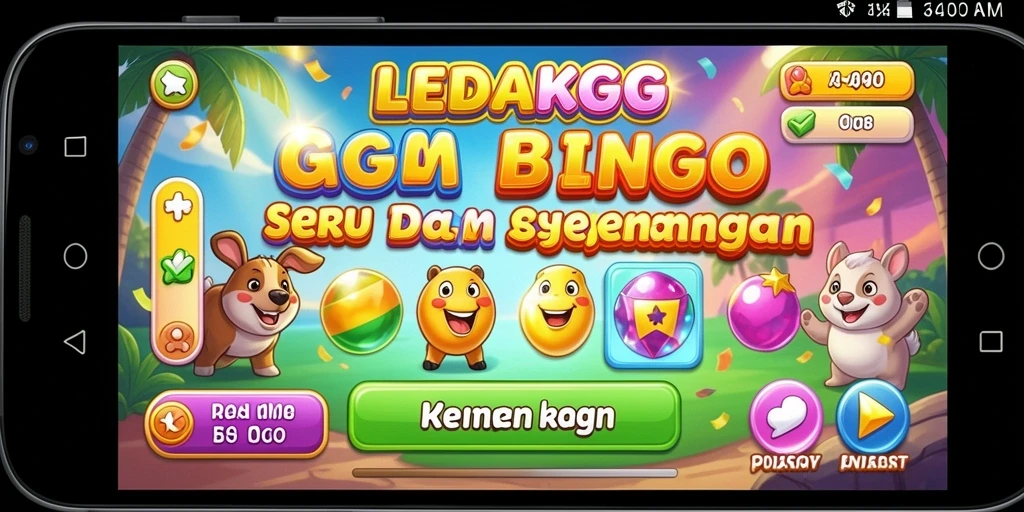 Gameplay Bingo yang menarik di LEDAKGG dengan interaksi sosial.