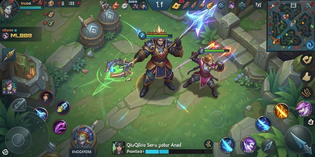 Screenshot MLBB8 menunjukkan aksi seru saat bermain QiuQiu.